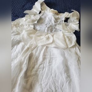 Twenty One Womens S/P White Sleeveless Top Blouse Shirt Cotton Silk